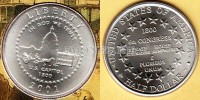 монета США 1/2 доллара 2001 год Капитолий PROOF в буклете