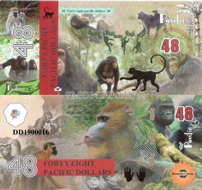 бона Тихий океан 48 долларов 2019 год Шимпанзе