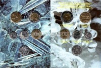 Финляндия набор из 5-ти монет и жетона 2000 год в буклете