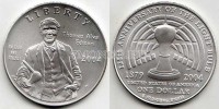 монета США 1 доллар 2004 год 125 лет изобретению лампочки Томасом Эдисоном UNC