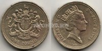 монета Великобритания 1 фунт 1993 год  Герб Великобритании