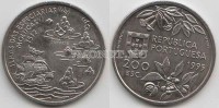 монета Португалия  200 эскудо 1995 год Великие географические открытия Молукские острова
