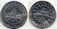 монета США 1/2 доллара 2001 год Капитолий UNC