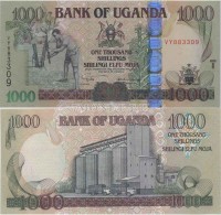 бона Уганда 1000 шиллингов 2005 год