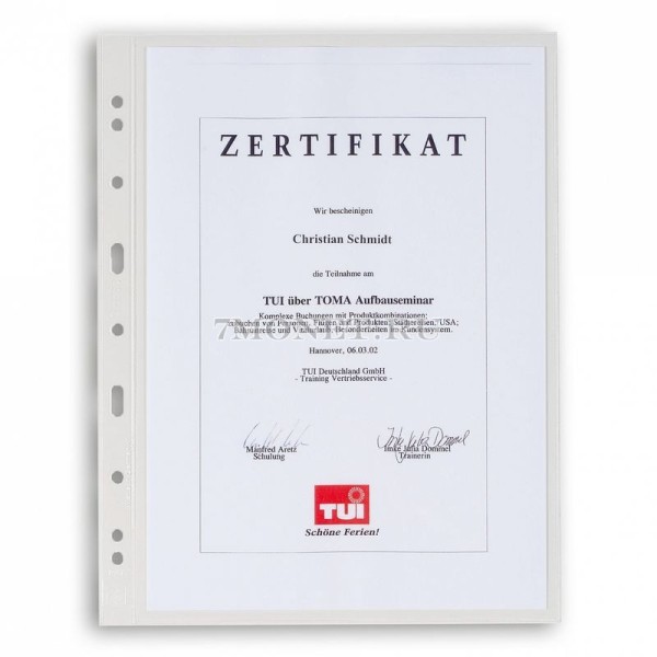 листы для банкнот Grande 1C (прозрачные)