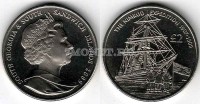 монета Сандвичевы острова 2 фунта 2009 год 100-летие экспедиции Нимрод