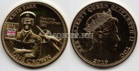 монета Тристан да Кунья 1 крона 2010 год Кейт Парк