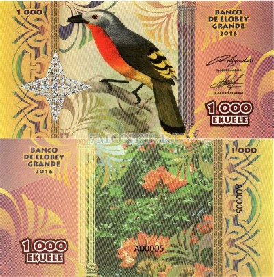 бона Большой Элобей 1 000 экуэле 2016 год