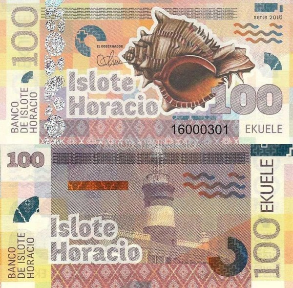 бона Остров Горацио 100 экуэле 2016 год