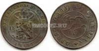 монета Нидерландская Ост-Индия 1 цент 1899 год