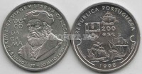 монета Португалия  200 эскудо 1998 год Васко де Гама