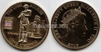 монета Тристан да Кунья 1 крона 2010 год Одинокий солдат