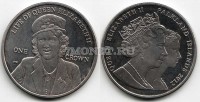монета Фолклендские острова 1 крона 2012 год жизнь королевы Елизаветы II