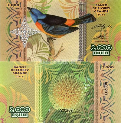 бона Большой Элобей 2 000 экуэле 2016 год