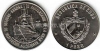 монета Куба 1 песо 1987 год Аврора 70 лет великой Октябрьской Социалистической революции