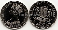 монета Сомали 25 шиллингов 2001 год