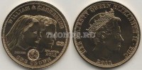 монета Тристан да Кунья 1 крона 2011 год Свадьба принца Уильяма и Кэтрин Миддлтон 29 апреля 2011 г