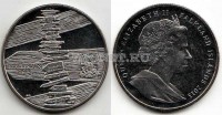 монета Фолклендские острова 1 крона 2013 год Референдум по статусу Фолклендских островов