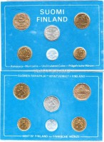 Финляндия набор из 6-ти монет 1981 год в буклете