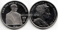 монета Виргинские острова 1 доллар 2013 год рождение принца Кембриджского 22 июля 2013 года (герцог Кембриджский)