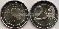 монета Эстония 2 евро 2011 год