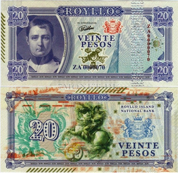 бона Ройлло 20 песо 2018 год Наполеон I Бонапарт