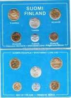 Финляндия набор из 6-ти монет 1982 год в буклете