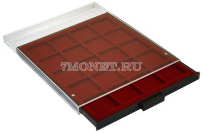 бокс для 20 монет с квадратными ячейками