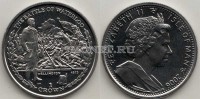 монета Остров Мэн 1 крона 2006 год  "Битвы, изменившие Мир" - Битва при Ватерлоо