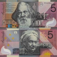 бона Австралия 5 долларов 2001 год