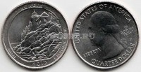 США 25 центов 2012D год Мэн Национальный парк Акадия, 13-й
