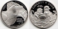 монета США 1/2 доллара 2008 год Орлята в гнезде  PROOF