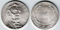 монета США 1 доллар 2009 год P Авраам Линкольн 200 лет со дня рождения