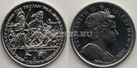 монета Остров Мэн 1 крона 2006 год  "Битвы, изменившие Мир" - Троянская война