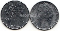 монета Италия  100 лир 1973 год