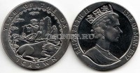 монета Остров Мэн 1 крона 1997 год быка