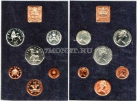 Великобритания набор из 6-ти монет и жетона 1976 год