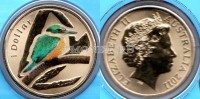 монета Австралия 1 доллар 2011 год серия «Воздух» - Священная альциона, в блистере