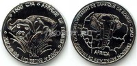  монета Бенин 1500 франков КФА (1 африка) 2003 год