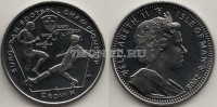 монета Остров Мэн 1 крона 2008 год Чемпионат Европы по футболу 2008 года 