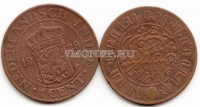монета Нидерландская Ост-Индия 1 цент 1929 год