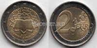 монета Греция 2 евро 2007 год Римский договор