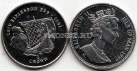 монета Остров Мэн 1 крона 1997 год Лейф Эрикссон - скандинавский мореплаватель и правитель Гренландии