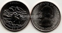 США 25 центов 2012D год штат Аляска Национальный парк Денали, 15-й