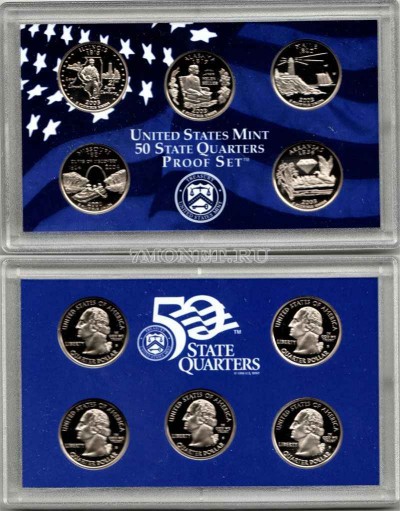 США набор из 5-ти квотеров 2003 год  Proof