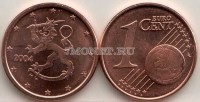 монета Финляндия 1 евроцент 2004 год
