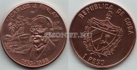 монета Куба 1 песо 1988 год  Финлей Карлос Хуан