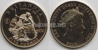 монета Тристан да Кунья 5 фунтов 2010 год серия "Британия через столетия" - 3