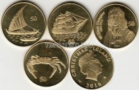 Остров Рождества набор из 4-х монет 2016 год