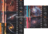  Остров Беркнер набор из 5-ти банкнот 2017 год Туманности и космические аппараты